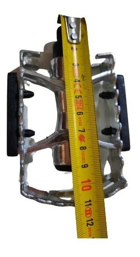 Imagen 4 de 7 de Pedales De Aluminio Para Bicicleta Playera Paseo Rosca 1/2