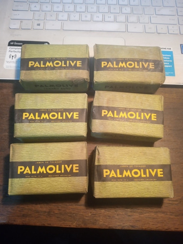 5 Antiguos Jabónes De Tocador Palmolive Ind.argentina 150 G.