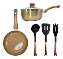 Comprar Sarten Cacerola Antiadherente + Set Utensilios De Cocina