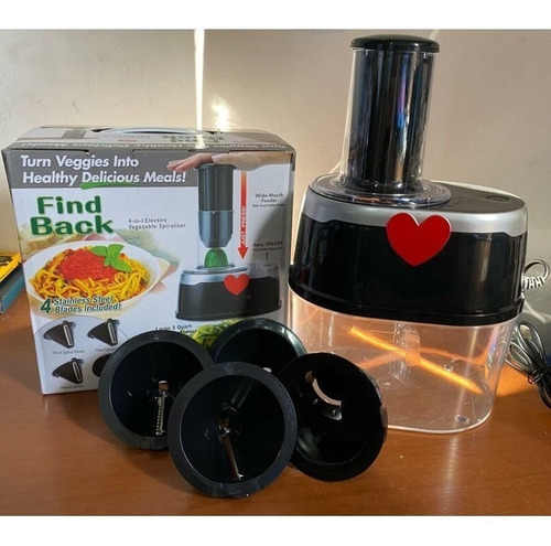 Imagem 2 de 5 de Cortador De Legumes Elétrico Multifuncional Espiralizer 80w