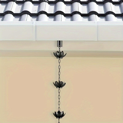Corrente De Chuva De Flor De Lótus Para Calhas,