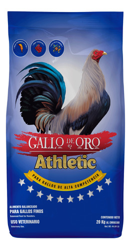 Alimento Para Aves Gallo De Oro Athletic 25 Kg