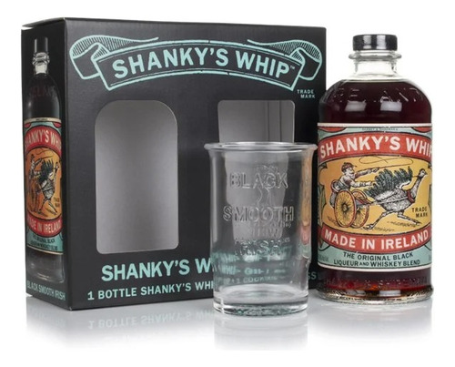 Licor Irlandes Shanky`s Whip Set Con Vaso De Regalo!