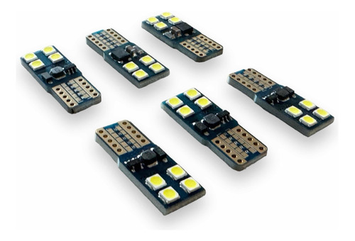 Kit De 6 Focos Led T10 De Pellizco Canbus No Codigo Falla