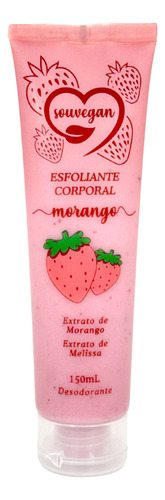 Esfoliante Para O Corpo Sou Vegan Morango Alta Hidratação