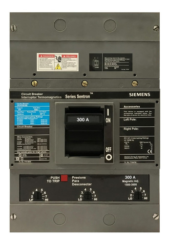 Interruptor Siemens 300a Jxd63b300 Sentron 300amp