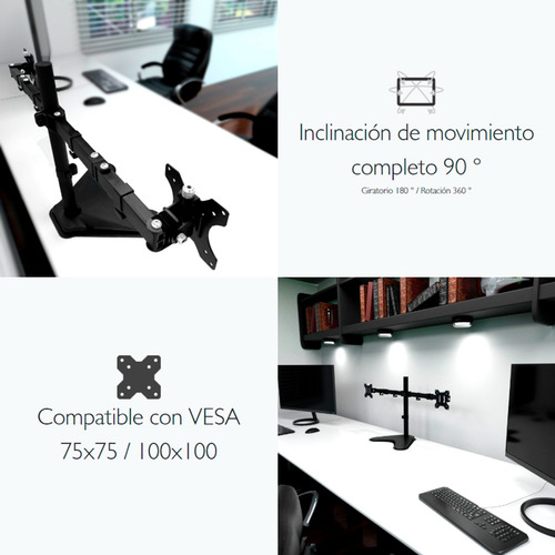 Soporte Klip Xtreme KPM-311 de mesa para TV/Monitor de 13" a 32" negro