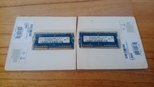 Memorias Ram Ddr3 1066mhz Para Notebook, 2 Módulos De 2gb. (Usado)