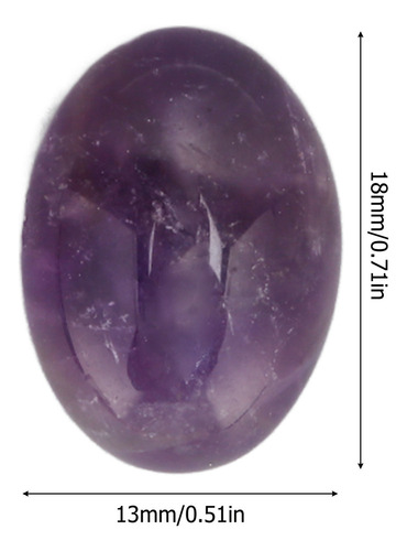 Cabujón Ovalado De Amatista Natural De 18 X 13 Mm, 20 Unidad