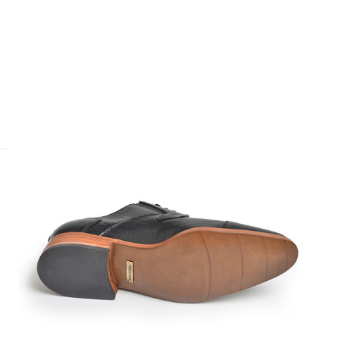 Zapatos De Vestir De Hombre Cuero Negro Homero - Ferraro -