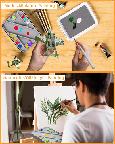 Paleta Húmeda Nicpro Para Pintar Miniaturas 24x15cm 100pcs