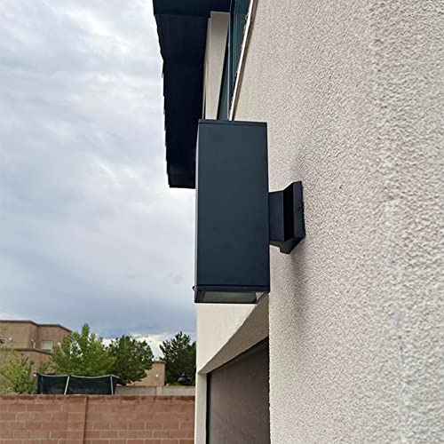 Luminaria Exterior De Pared De Aluminio Moderna Negro, ...