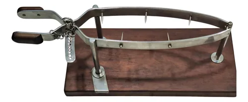 Gran Jamonero Español Acero Con Base De Madera 59 Cm B400 (Usado)