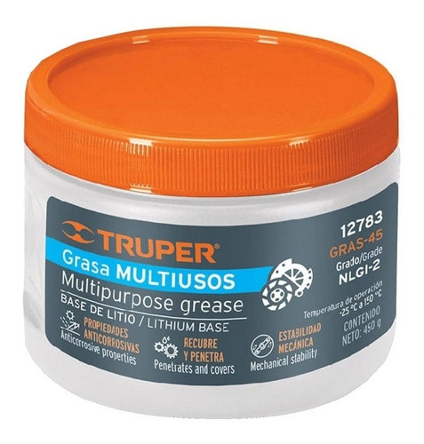 Grasa Lubricante Multiusos 450g Truper 12783