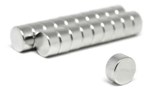 Imagen 1 de 5 de 10 Imanes De Neodimio 6x3 Mm Super Potentes