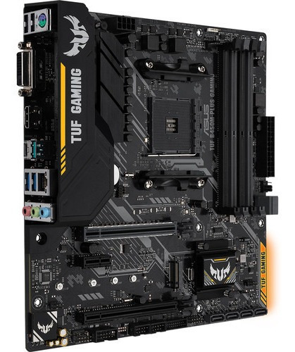 Placa Mãe Asus Tuf B450m-plus Gaming, Chipset B450, Am4