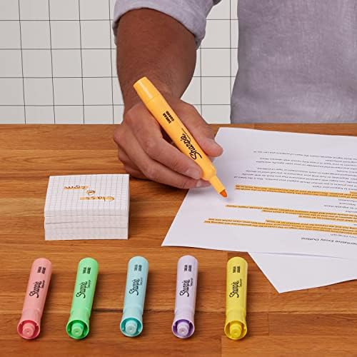 Highlighters De Tanque Sharpie®, Colores Pastel Suaves, De