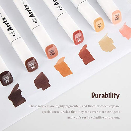 Marcadores De Tono Piel Arrtx 36 Colores Rotuladores Dobles Skin Tone