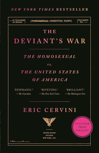 The Deviantøs War: The Homosexual Vs. The United States Of America, De Cervini, Eric. Editorial Picador, Tapa Blanda En Inglés