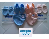 Comprar Kit De Gorrito Manoplas Escarpines Ovejita De Bebe Algodon
