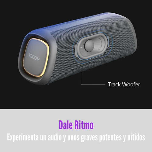 Parlante LG Xboom Go Xg5qgr Bluetooth 5.1 Ip67 20 Rms - Grey