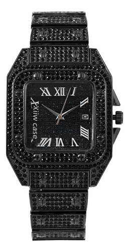 Oro Rosa: Moderno Reloj Cuadrado De Cuarzo Y Cristal Para Mu