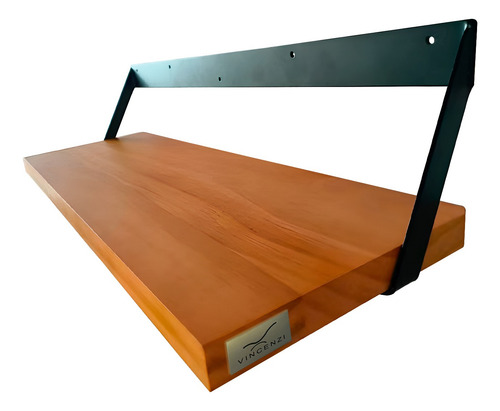 Pack 2 Repisas Soporte Madera Y Hierro 40x20 Cm De Pared