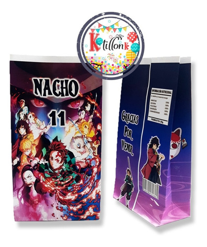 Bolsas Golosineras, Sorpresitas Demon Slayer Con Golosinas