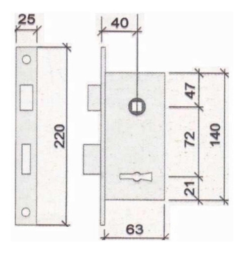 Imagen 3 de 9 de Cerradura Candex Due Mejor Q/cerradura Prive 200 Kallay 4003