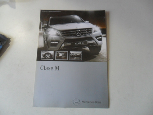 Folleto Mercedes Benz Clase M No Manual Antiguo 2013 (Usado)