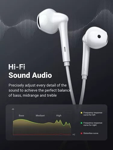 Audifonos Lightning Para iPhone iPad iPod Inear Ugreen