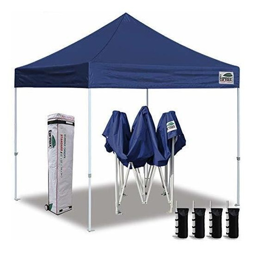 Toldo Plegable 3x3m De Montura Instantanea Color Azul Marino