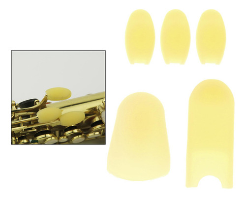 Saxofón De Silicona Protector De Apoyo Para El Amarillo