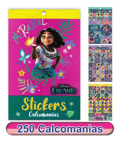 Block De Stickers Calcomanías Encanto - Pingusblock - Color Rosa