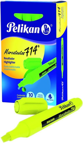 Marcatextos Pelikan 30165005 714 Amarillo C10 Pzas /v