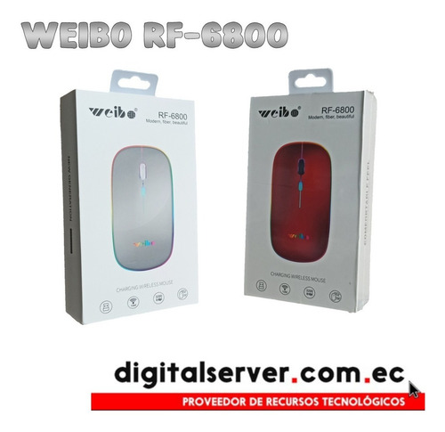 Imagen 5 de 5 de Mouse Raton Inalambrico Recargable Con Luz Bluetooth