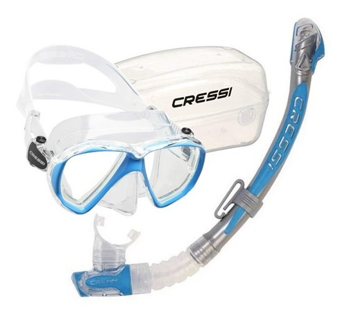 Kit De Snorkel Y Visor Cressi + Estuche Para Visor Gratis!