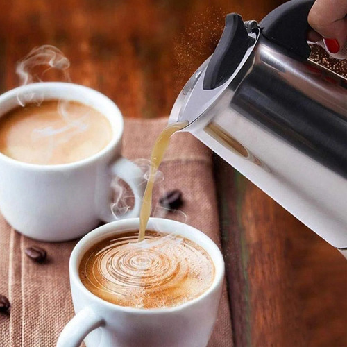 Imagem 2 de 3 de Cafeteira Italiana Inox 300ml 6 Xícaras De Café