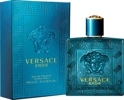 Perfume Importado Masculino Versace Eros Edt 100ml - 100% Original Lacrado Com Selo Adipec E Nota Fiscal Pronta Entrega