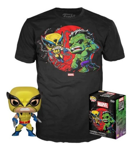 Funko Pop Y Playera Xl Wolverine Metalico Teget Exclusive