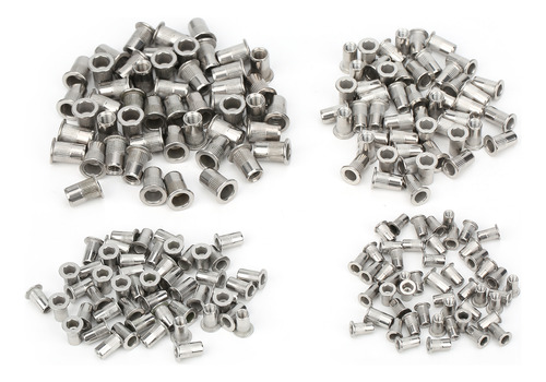 Tuerca Remachadora M3 M4, 200 Unidades, Inserto Mixto M5 M6