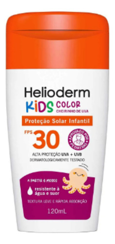 Protetor Solar Helioderm Suncare Kids Color Fps30 Com 120ml