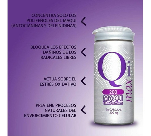 Imagen 4 de 10 de Maqui - Qi Max 200 (30 Cápsulas)