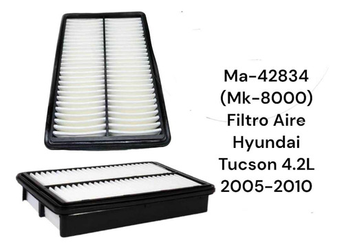 Filtro Aire Tipo Panel Millard Hyundai Tucson L4 2.0l  05-10