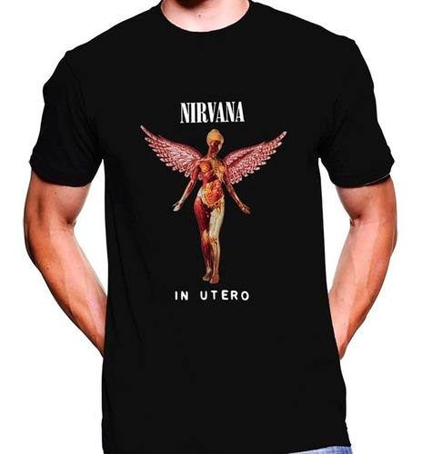 Camiseta Premium Rock Estampada Nirvana In Utero