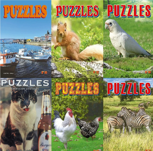 Puzzles De Letras Pack 6 Revistas