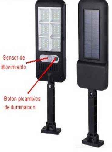 Lampara Led Con Panel Solar 35,6cm - 10cm De 30w Mayor Detal