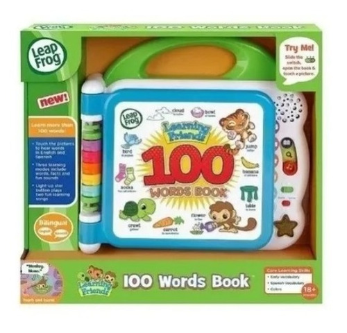 Leapfrog  Libro  Bilingue 100 Palabras  Verde 