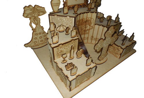 Rompecabezas 3d Madera Altar Ofrenda Día De Muertos