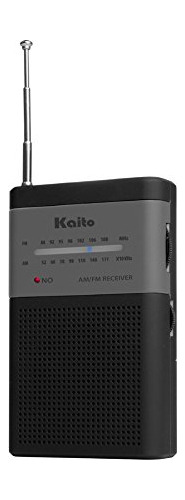 Kaito Ka230 Bolsillo Radio Am Fm Negro